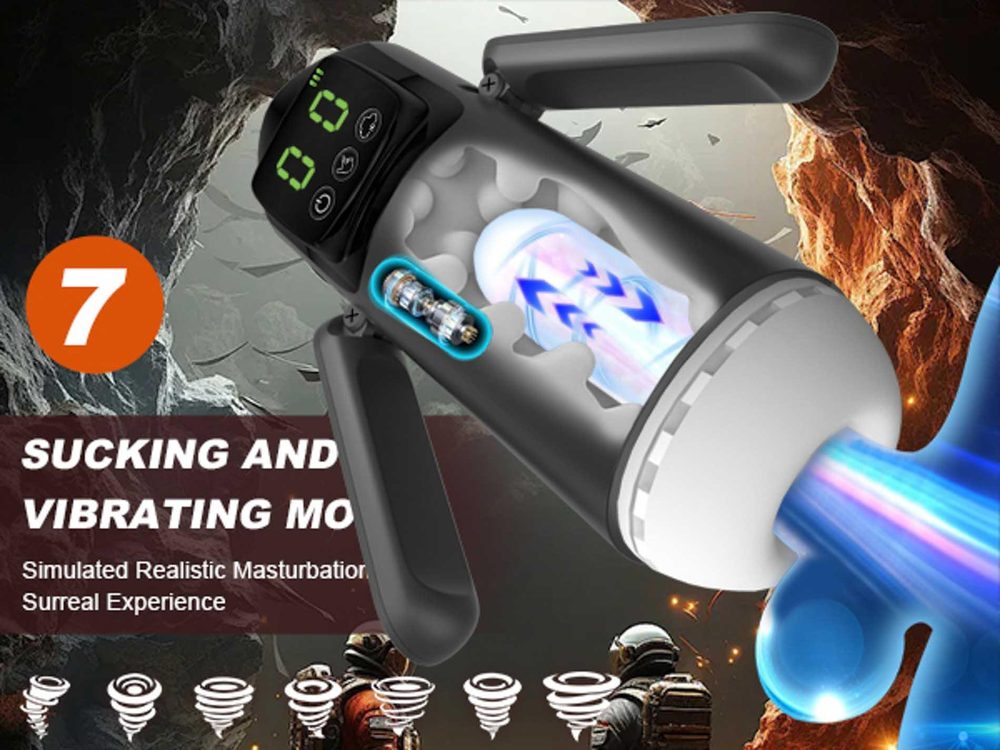 Masturbator 7 funkcji ssania i wibracji B Series Fox booster USB