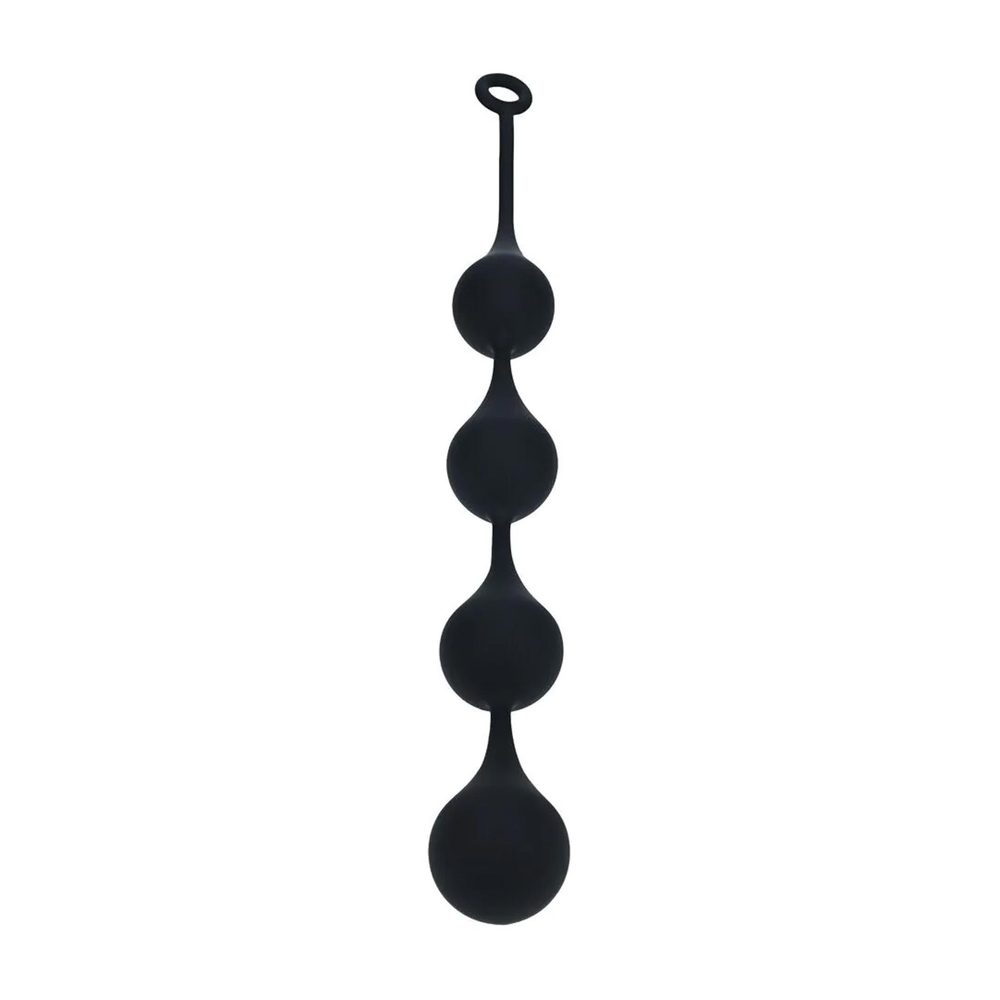Kulki analne silikonowe kropla wody Levelz XXL czarne 57 cm