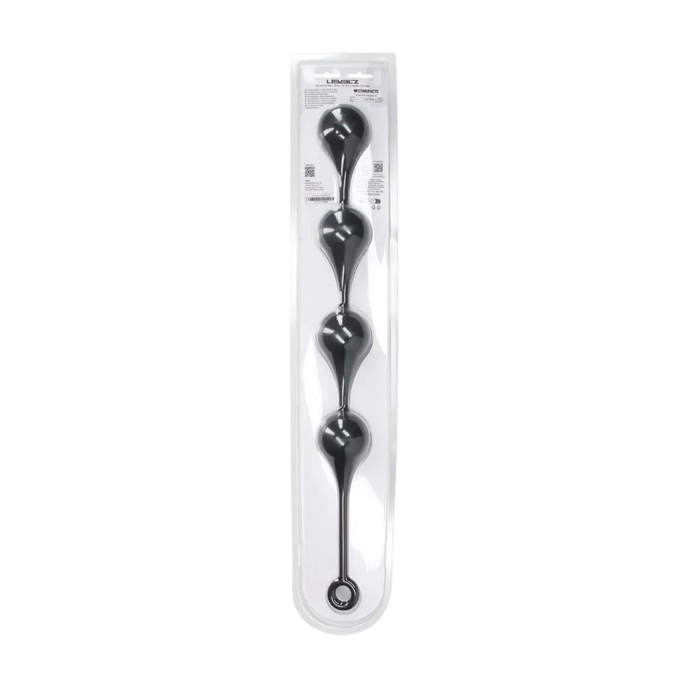 Kulki analne silikonowe kropla wody Levelz XXL czarne 57 cm