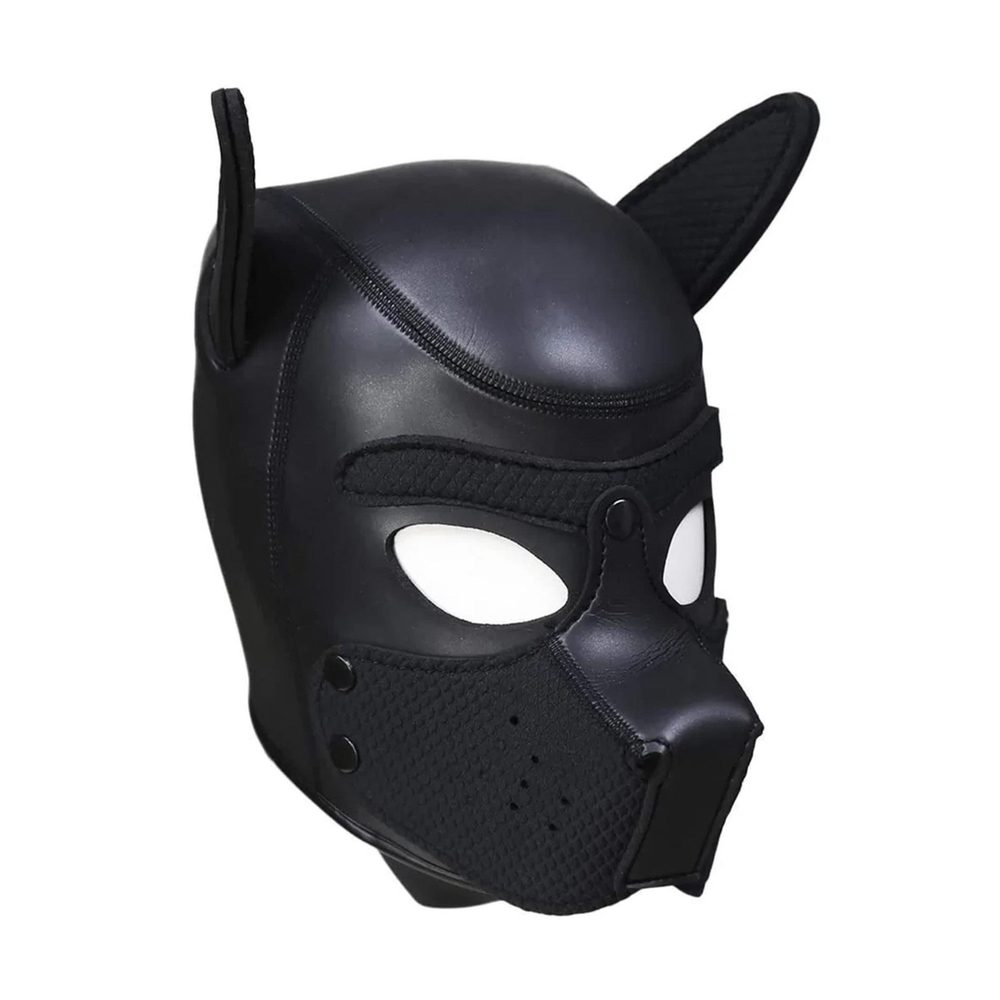 Maska puppy neoprenowa Ouch! czarna 31 cm