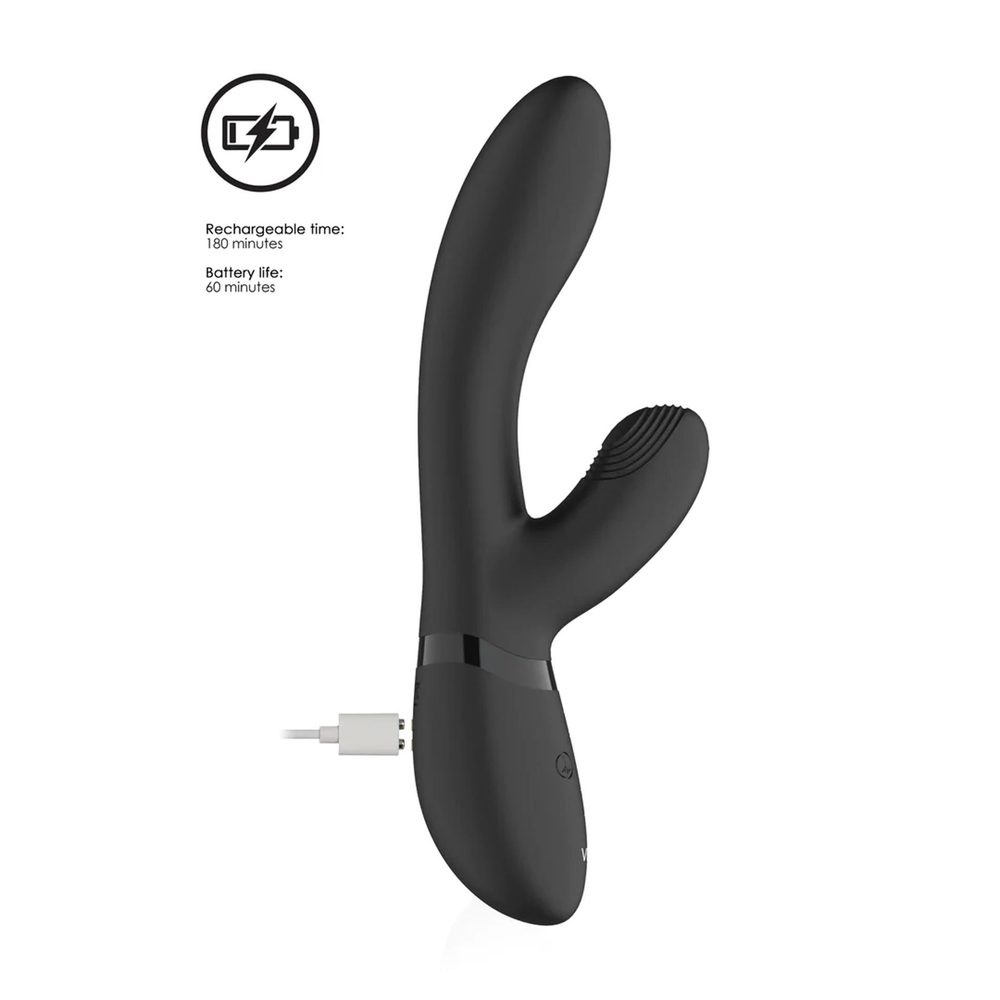 Kyra - Pulse Clitoral Rabbit - Black