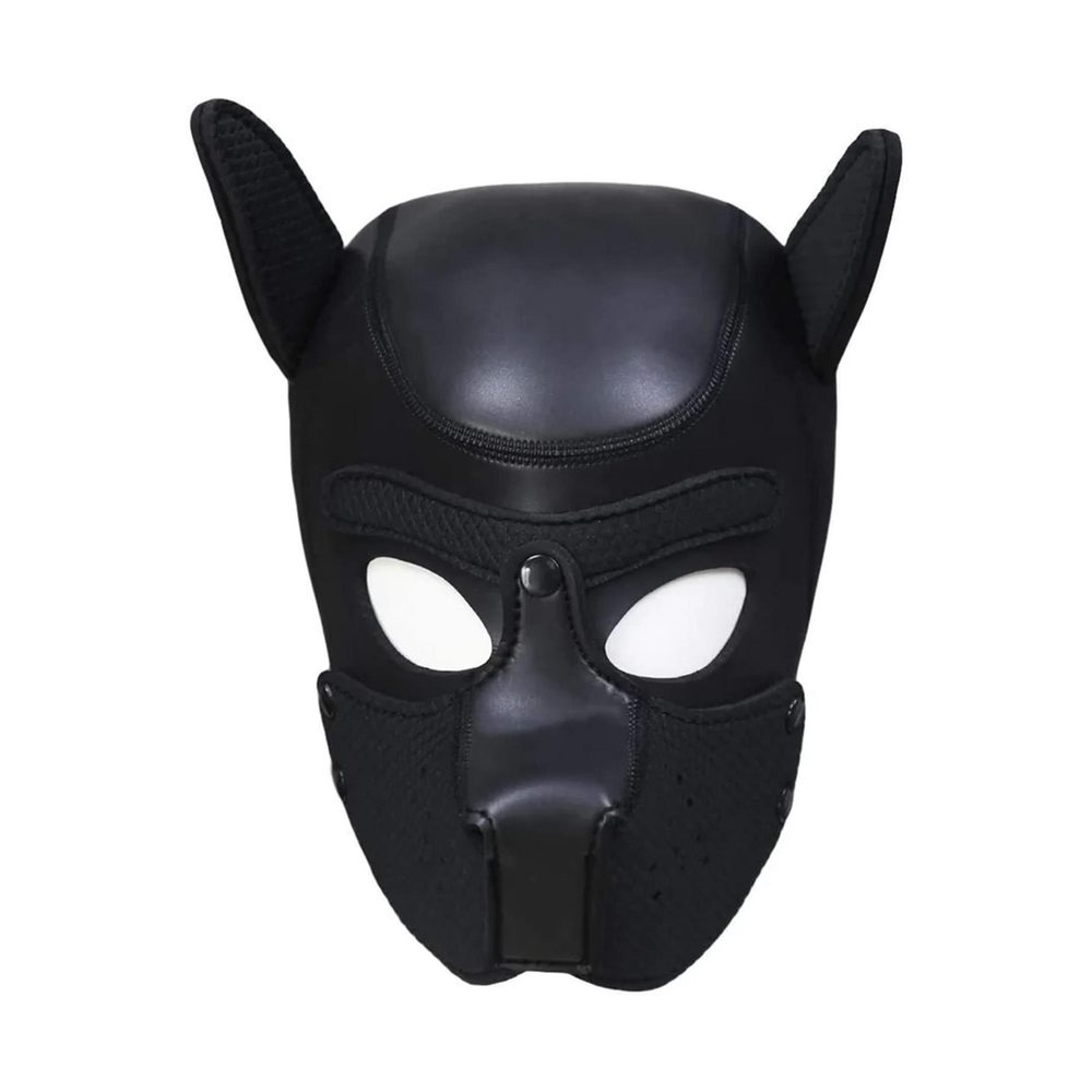 Maska puppy neoprenowa Ouch! czarna 31 cm