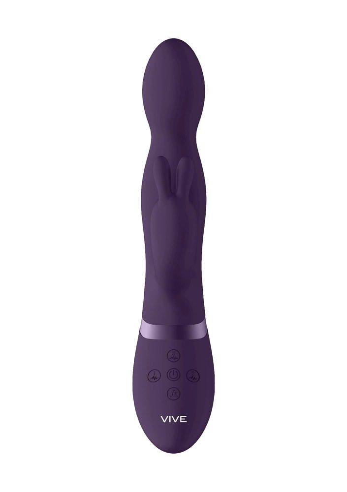 Wibrator króliczek Niva ShotsToys fioletowy USB 360 stopni