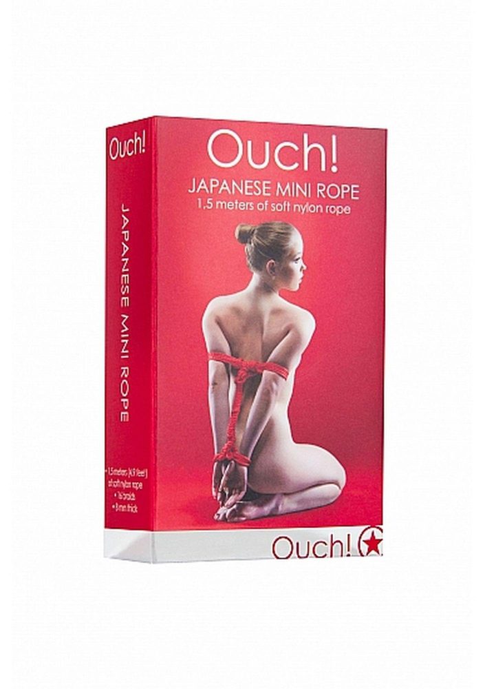 Lina bondage Ouch! nylonowa czerwona 1,5 m