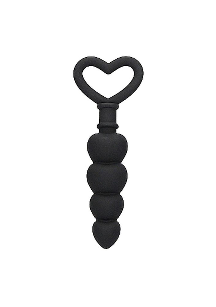 Łańcuszek kulek analnych silikonowy Ouch! czarny 9 cm