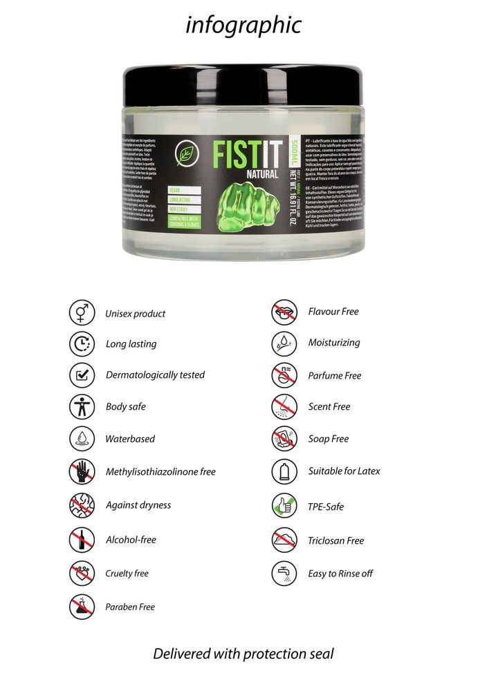 Lubrykant Fist It Natural do fistingu 500 ml