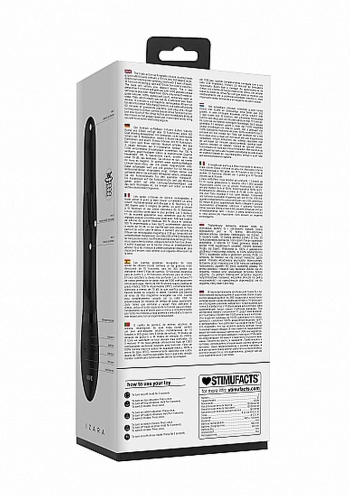Wibrator króliczek Vive Izara z obrotowymi kulkami czarny USB