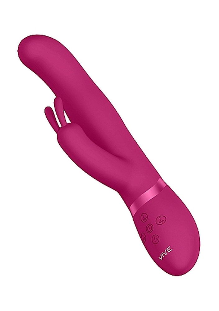 Wibrator króliczek Vive Izara z obrotowymi kulkami różowy USB