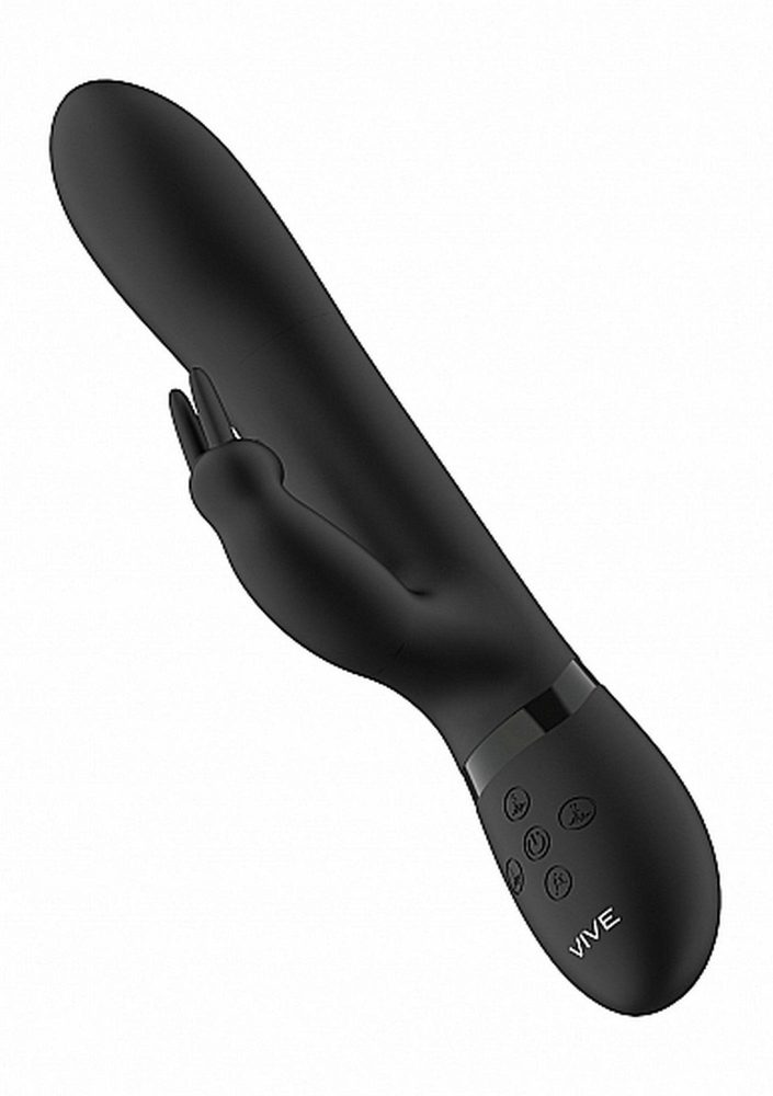 Wibrator króliczek Vive Amoris z ruchomymi kulkami USB czarny