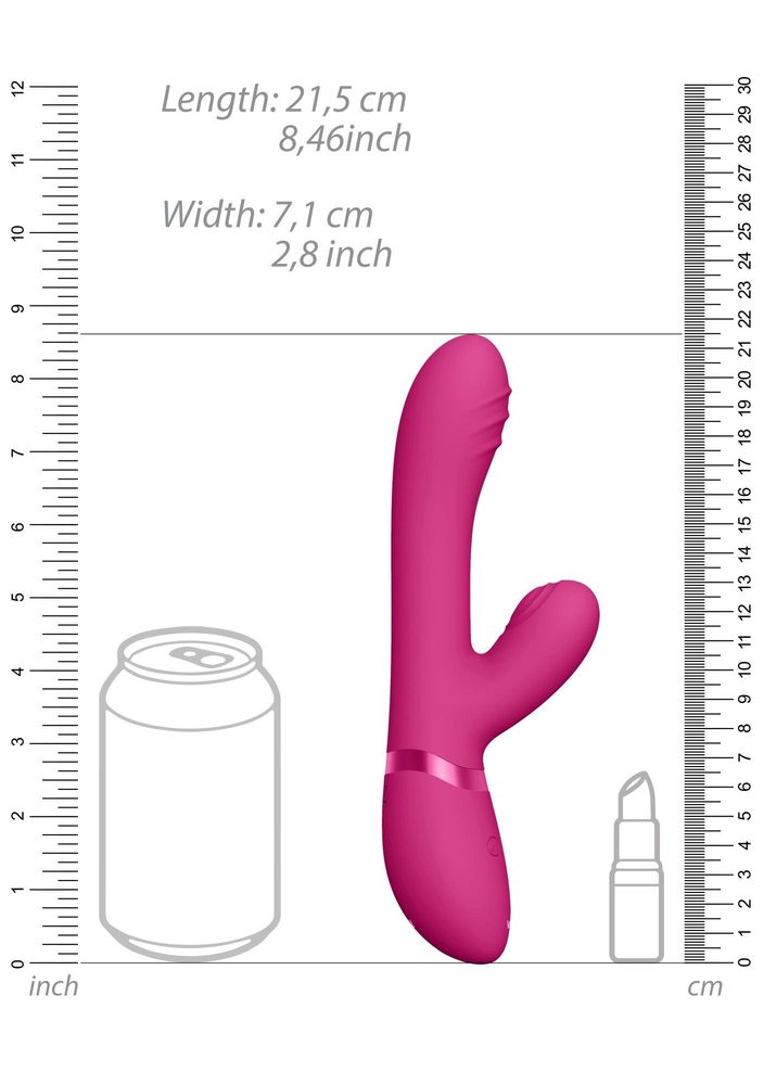 Wibrator króliczek Vive Tani różowy silikonowy USB