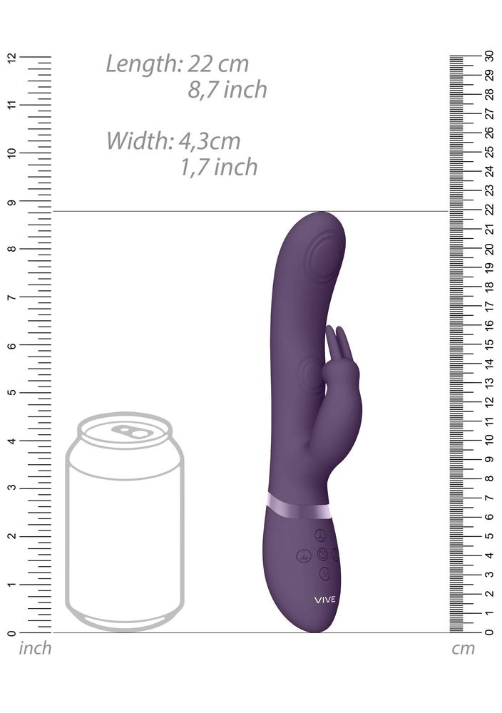 Wibrator króliczek Vive May Pulse Wave fioletowy USB