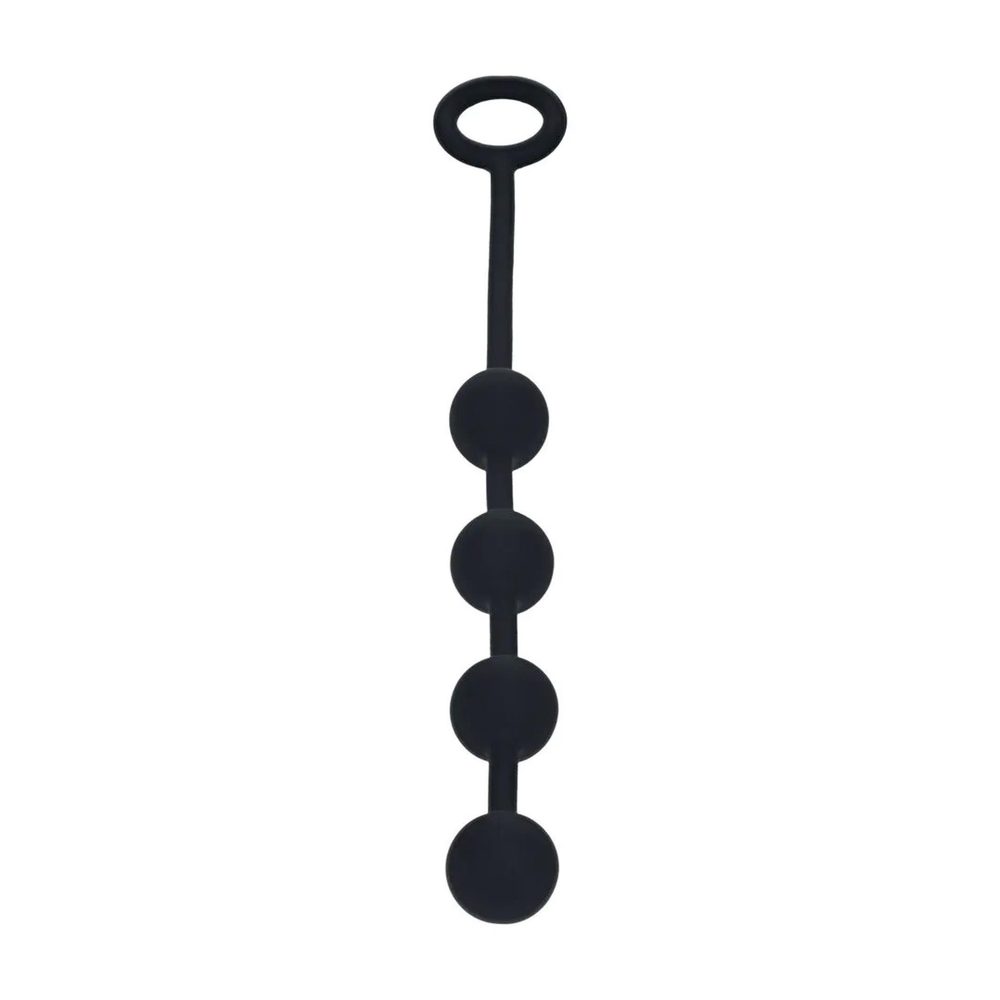 Silikonowe kulki analne okrągłe Levelz S czarne 23cm