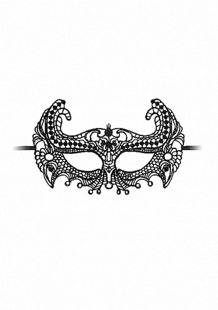 Maska koronkowa Empress Ouch! czarna