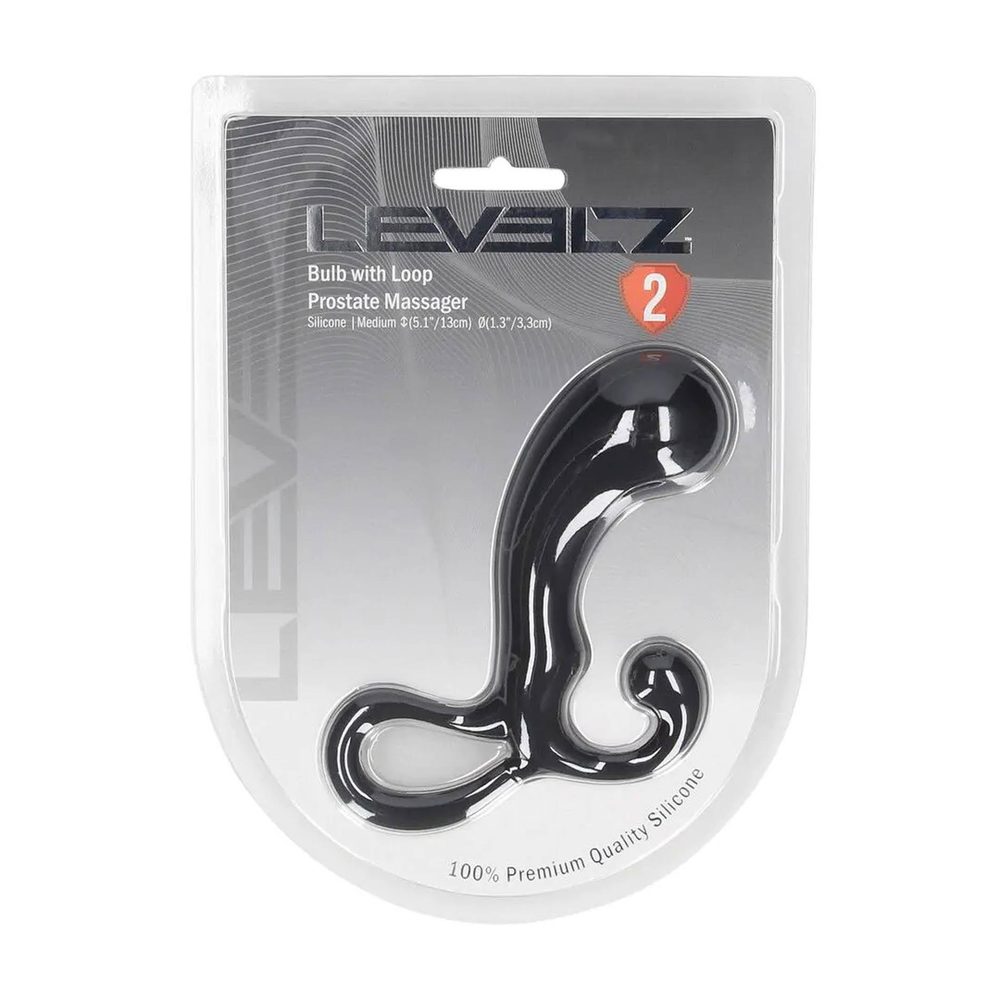 Masażer prostaty silikonowy Levelz M czarny 13 cm