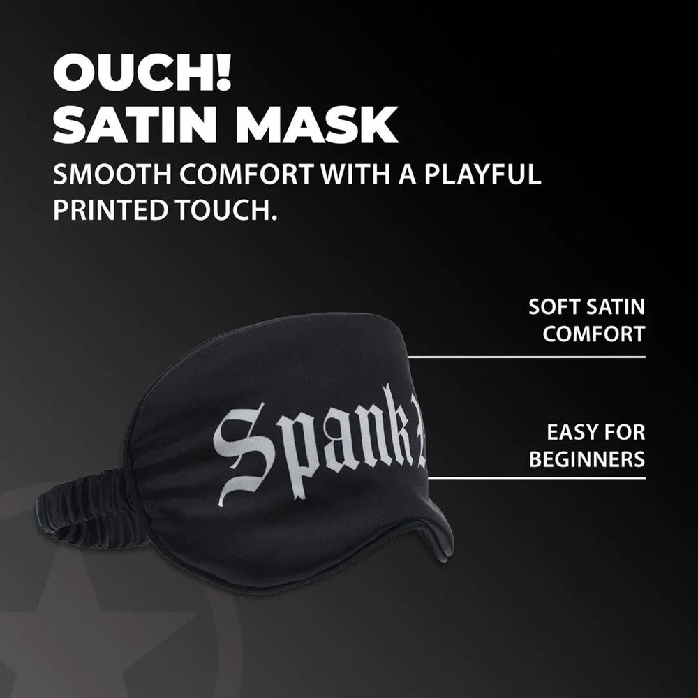 Opaska na oczy satynowa Ouch! Spank Me