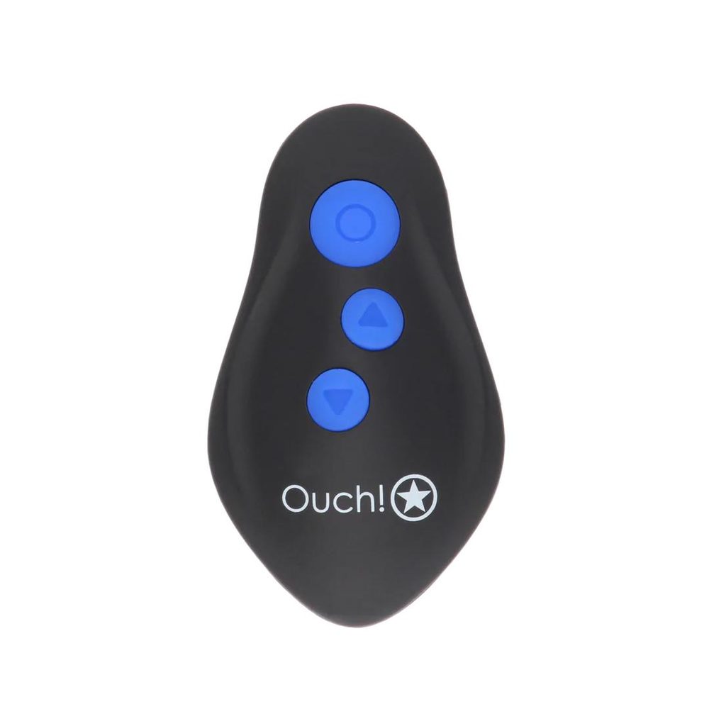 Wibrujący korek analny z elektrostymulacją Ouch! 12,3 cm