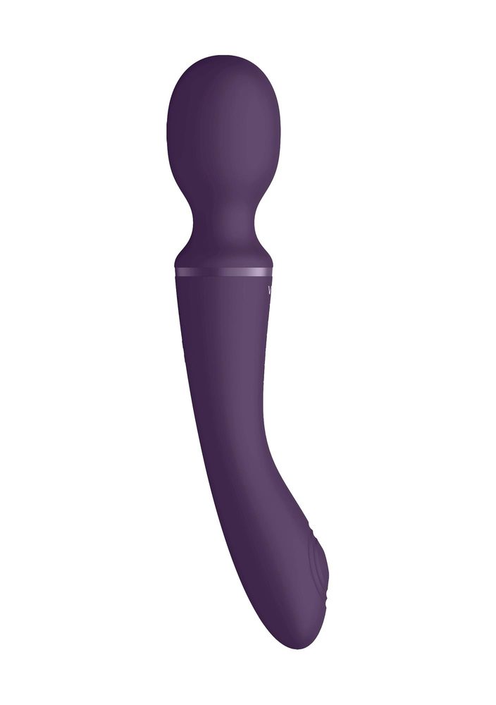 Różdżkowibrator silikonowy Vive Enora fioletowy USB 22 cm