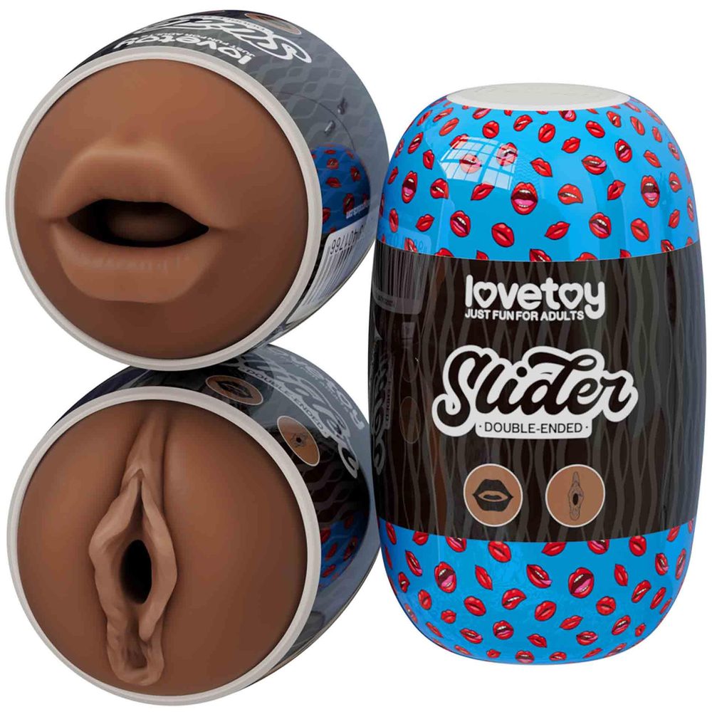Slider Double-Ended Masturbator Mouth and Vagina