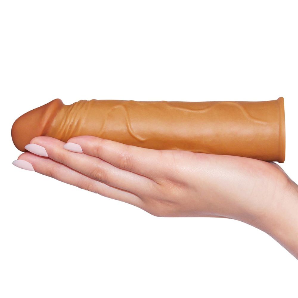 Add 1"" Pleasure X Tender Penis Sleeve Brown