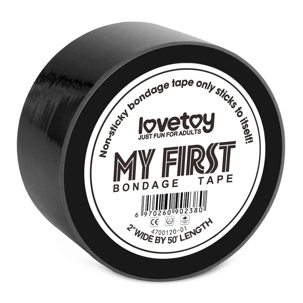 My First Non Sticky Bondage Tape Black