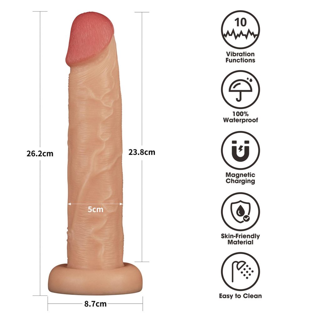 10'' Vibrating Power Basics Cock