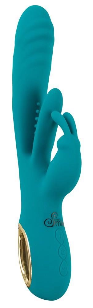 Wibrator króliczek Sweet Smile z ruchem posuwistym USB 25 cm