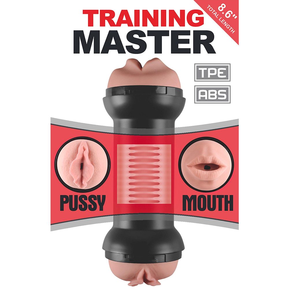 Training Master Double Side Stroker Mouth and Pussy