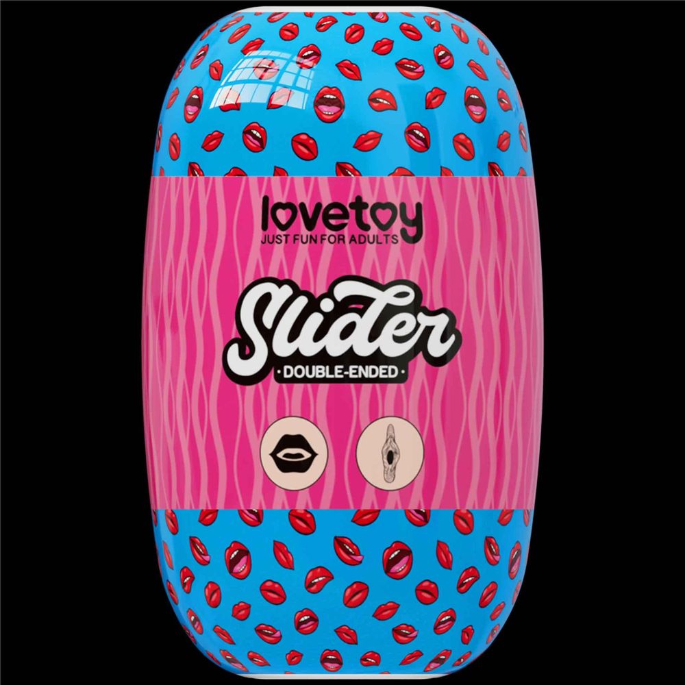 Masturbator dwustronny Lovetoy usta i pochwa z wibracjami