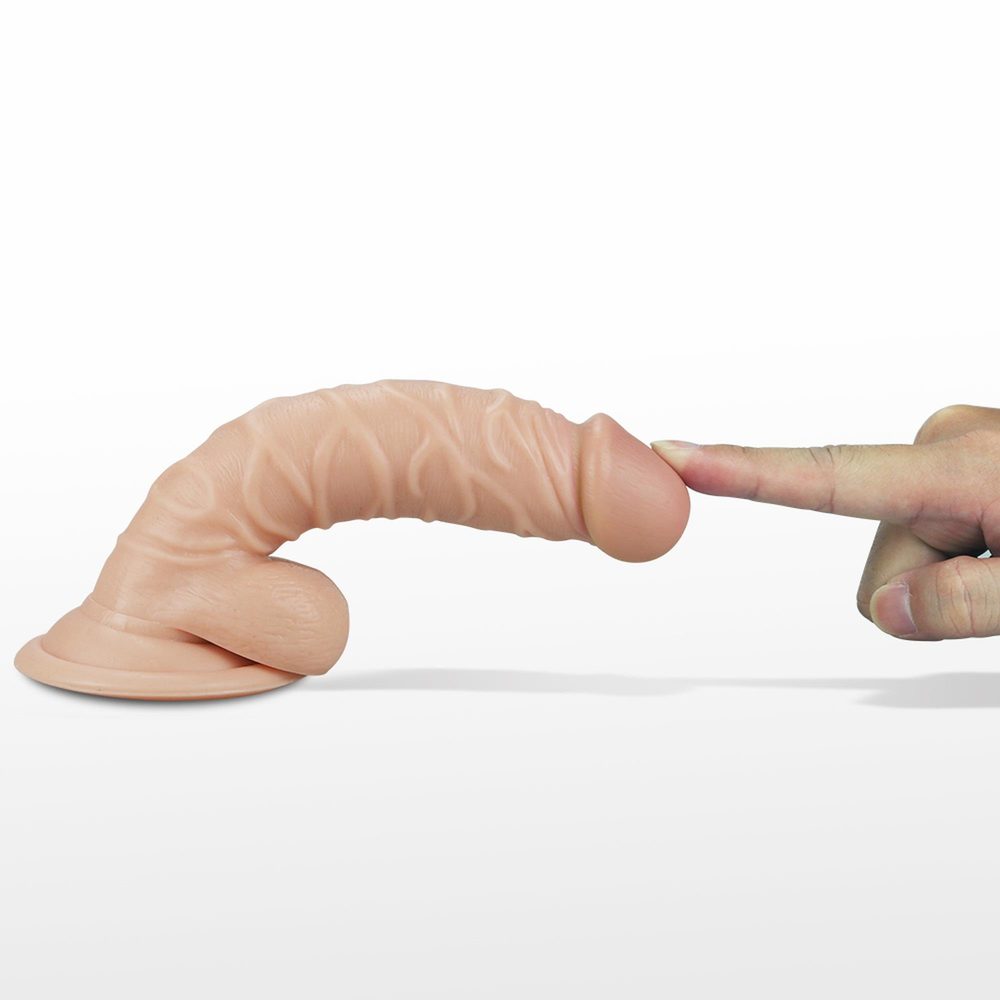 Wibrator realistyczny wibrujący Lovetoy cielisty 19 cm
