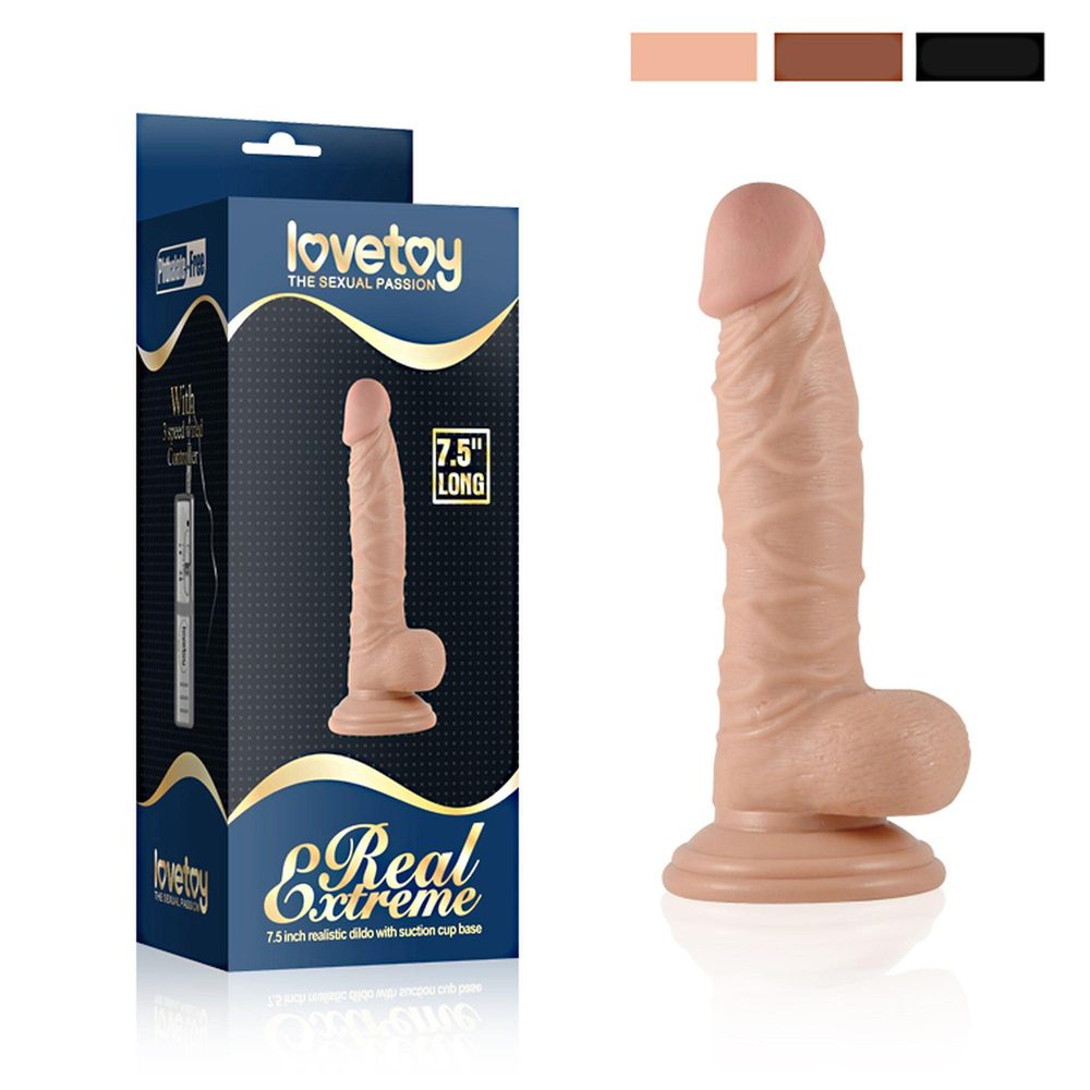 Wibrator realistyczny wibrujący Lovetoy cielisty 19 cm