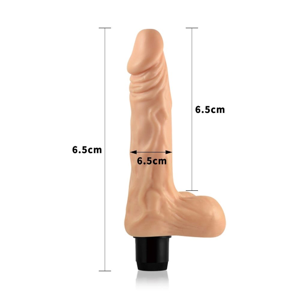 Wibrator realistyczny Lovetoy cyberskin 20,5 cm na baterie AAA