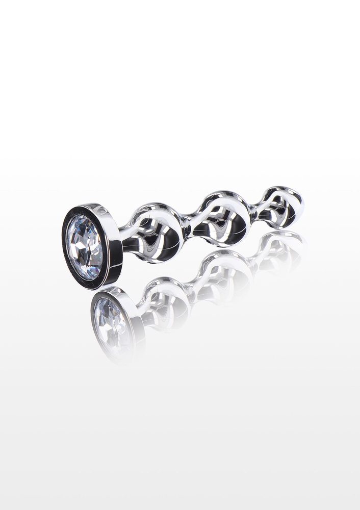 Koraliki analne Diamond Star Beads ToyJoy srebrny 11.7 cm