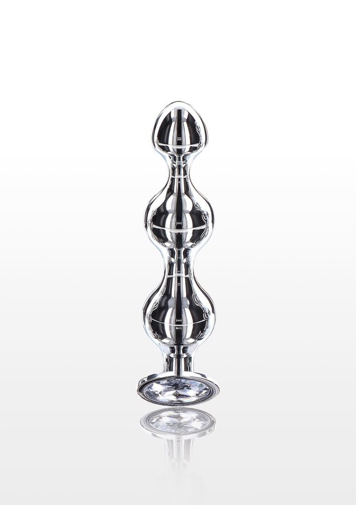 Koraliki analne Diamond Star Beads ToyJoy srebrny 11.7 cm