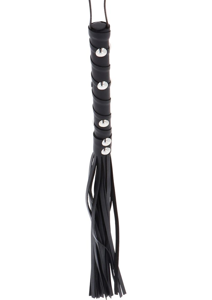 Pejcz z ćwiekami Hidden Desire czarny 56 cm