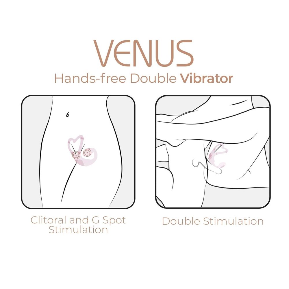 Wibrator Adrien Lastic Venus APP bladoróżowy USB 11 cm