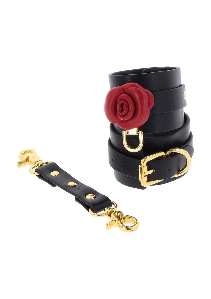 Kajdanki na kostki Wild Roses Taboom czarne 34 cm