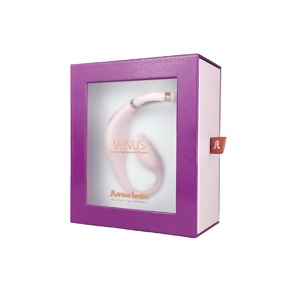 Wibrator Adrien Lastic Venus APP bladoróżowy USB 11 cm