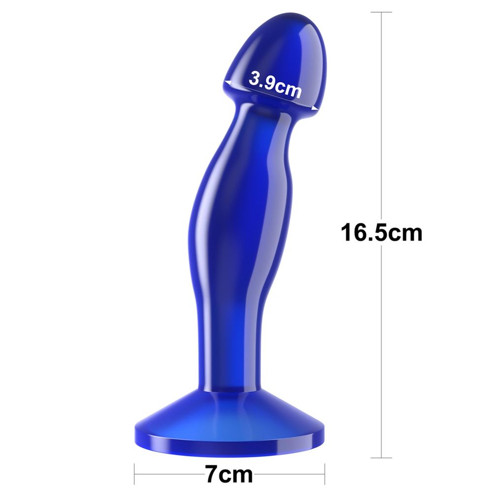 Masażer prostaty Lovetoy Flawless Clear TPE przezroczysty 16.5 cm