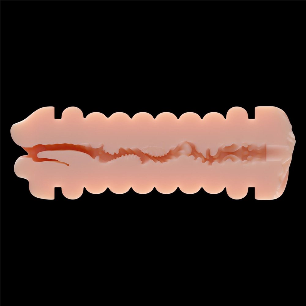 Masturbator dwustronny Lovetoy wibrujący TPE 22 cm