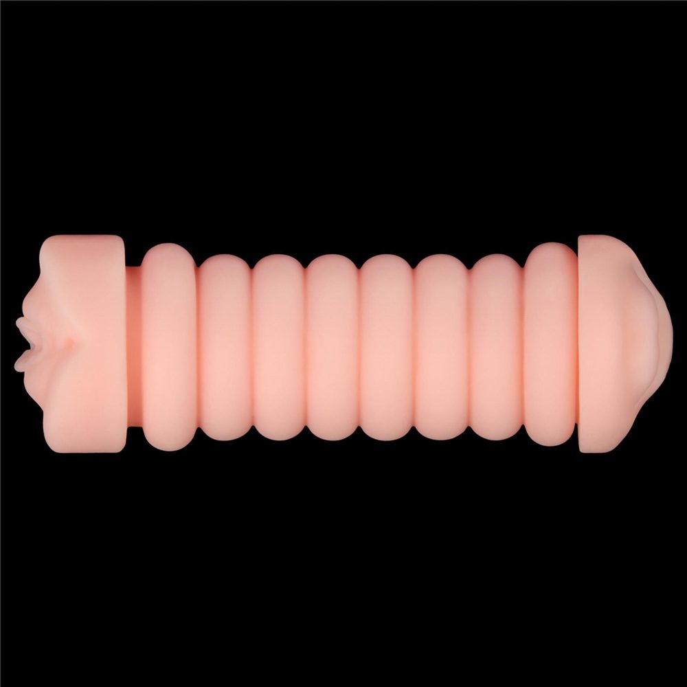 Masturbator dwustronny Lovetoy wibrujący TPE 22 cm