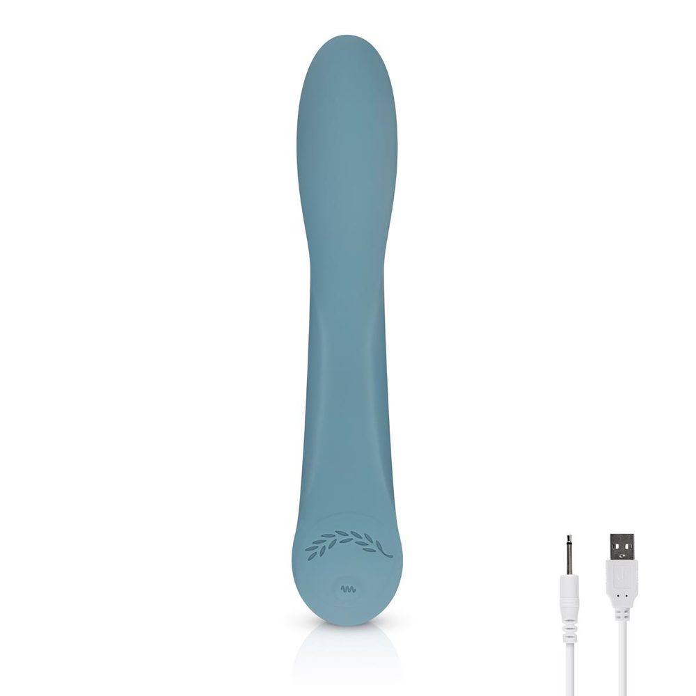 Wibrator punktu G Rose Bloom niebieski USB 20 cm
