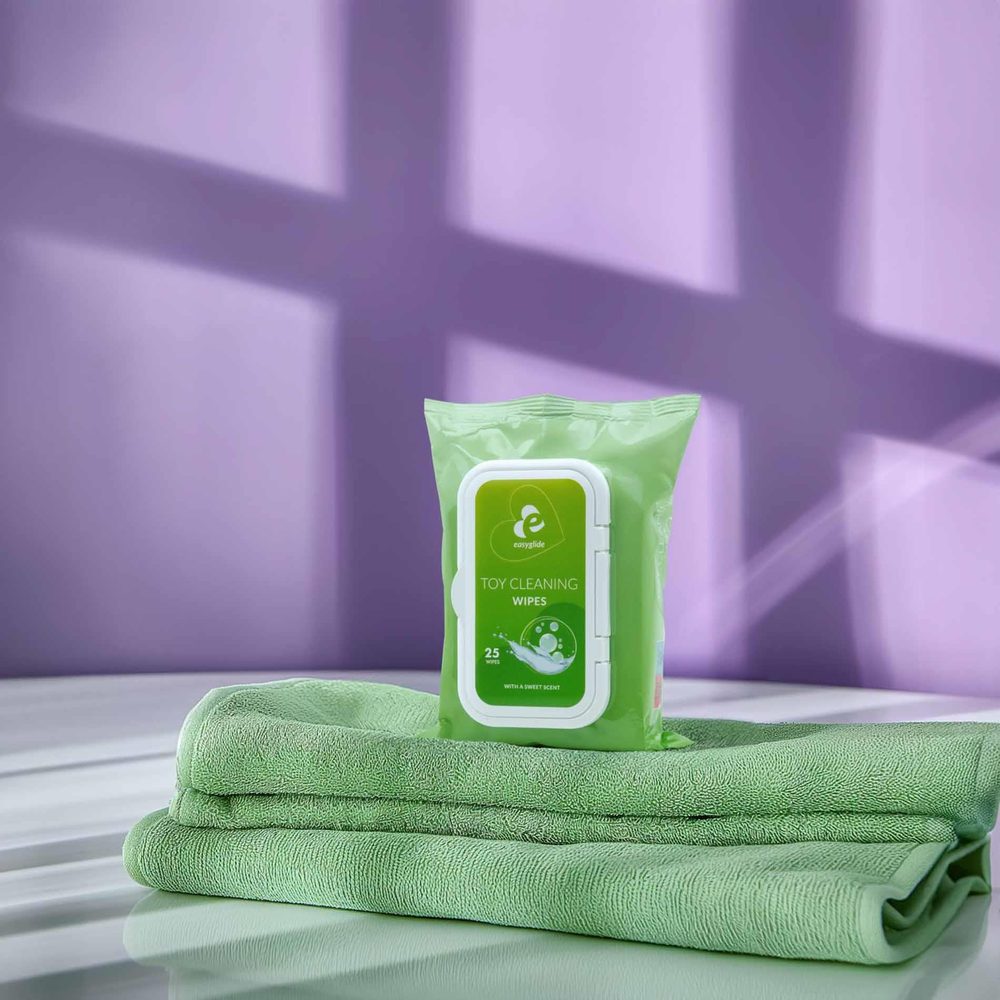Chusteczki EasyGlide do czyszczenia zabawek erotycznych 25 sztuk