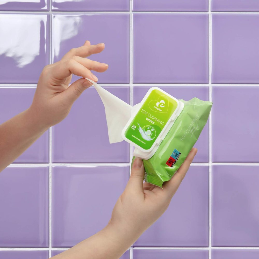 Chusteczki EasyGlide do czyszczenia zabawek erotycznych 25 sztuk