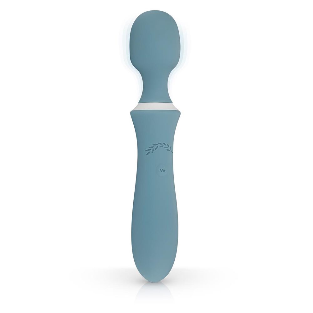 Wibrator różdżkowy Orchidea Bloom niebieski silikonowy USB 23 cm