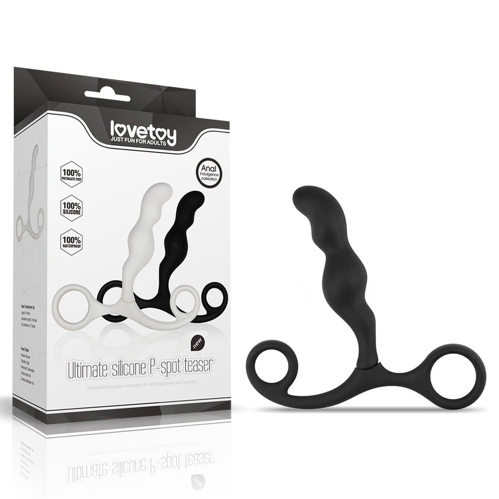 Masażer prostaty silikonowy Lovetoy czarny 8,9 cm