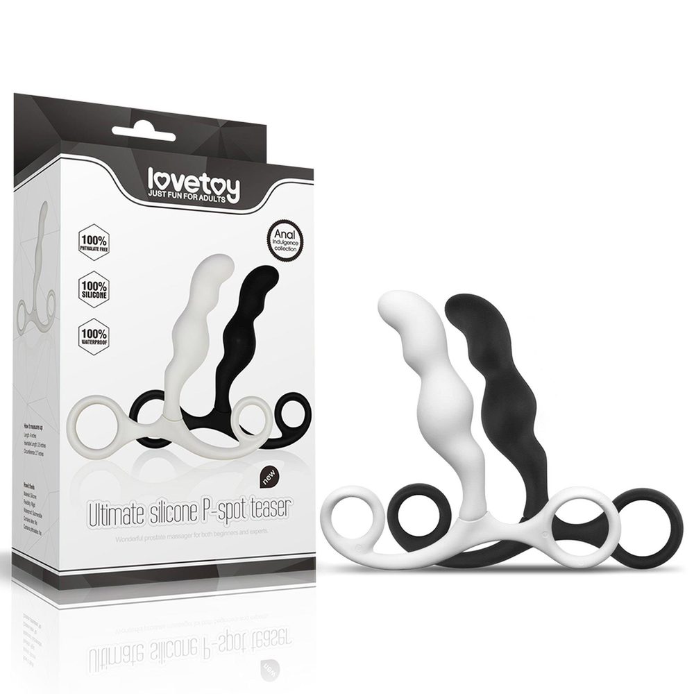 Masażer prostaty silikonowy Lovetoy czarny 8,9 cm