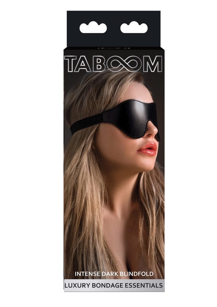 Opaska na oczy Taboom Intense Dark wegańska czarna 21 cm