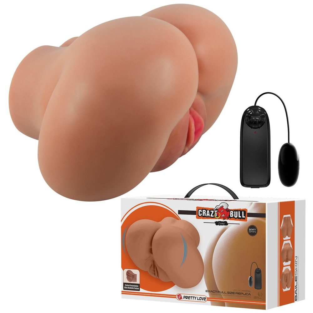 Masturbator podwójny Crazy Bull Luna z wibracją