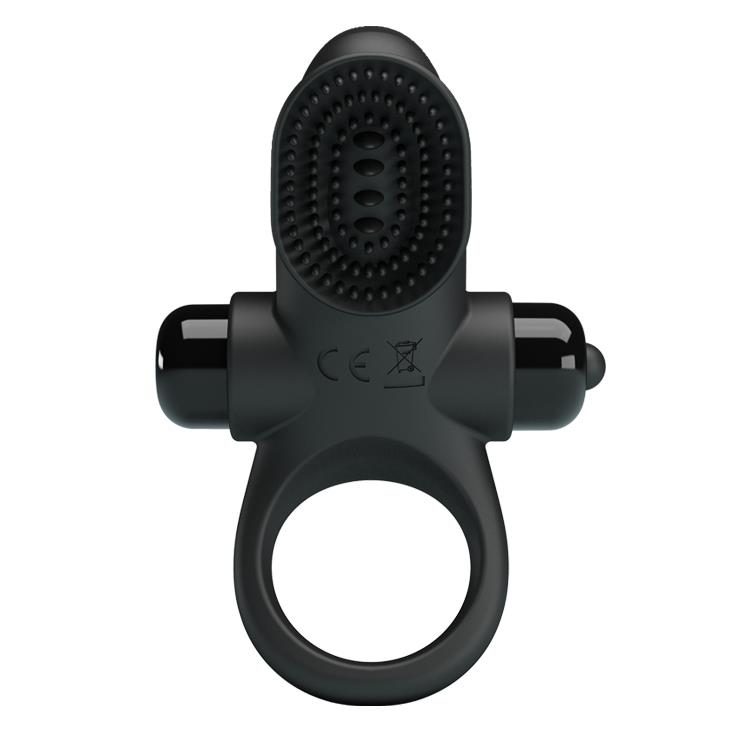 Pierścień wibrujący Pretty Love Vibrant Penis Ring II czarny