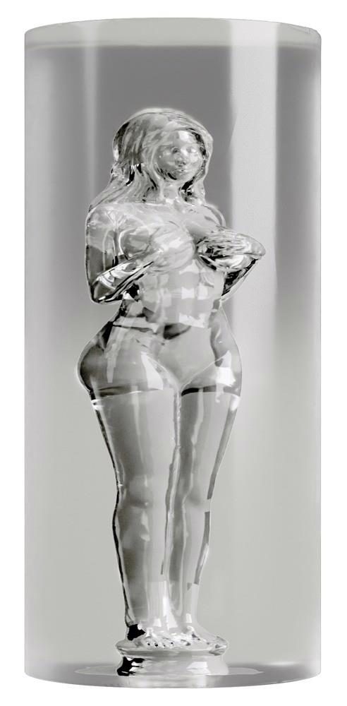Masturbator Stroker tunelowy przezroczysty 14 cm